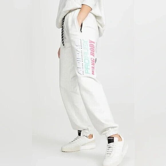 Alexander Wang x Adidas Originals Pro Flex Sweatpants Pants gray Size Small - Picture 1 of 14